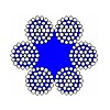 6 x 37 FC (222 drátů, textilní duše)