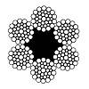 6 x 36 WS-FC (216 drátů, textilní duše)
