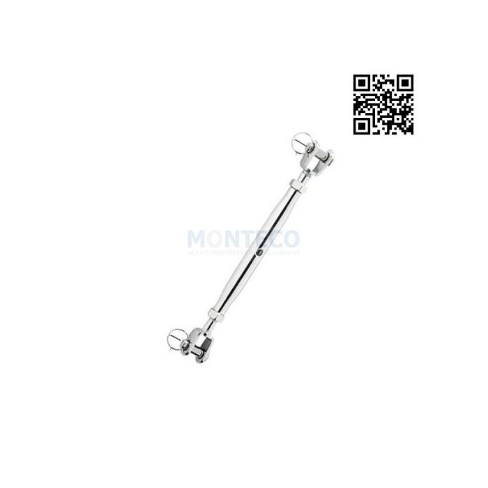 Nerez trubkový napínač vidlice-vidlice M16, A4