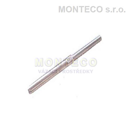Nerezová závitová koncovka pr.4 mm M6