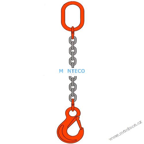 Vázací řetěz oko-hák pr.6mm G100