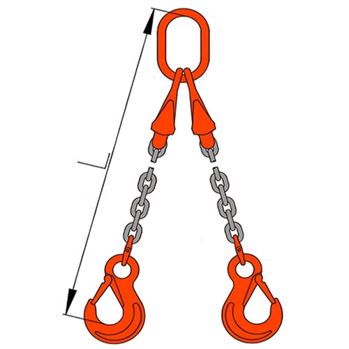 Vázací řetěz dvojhák se zkracovači pr.6mm G100