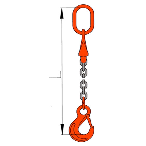 Vázací řetěz oko-hák se zkracovačem pr.8mm G100