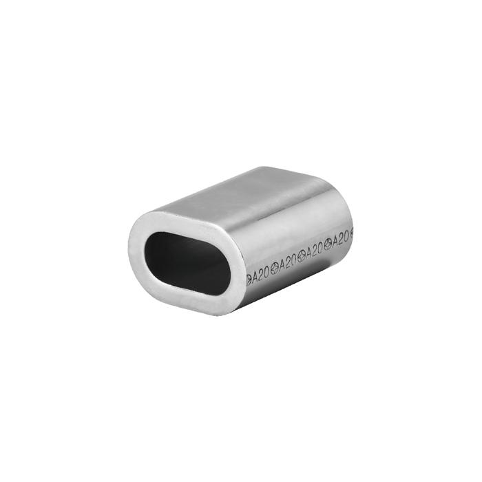 Lisovací objímka oválná 12 mm, hliník