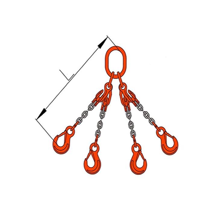 Vázací řetěz čtyřhák se zkracovači pr.16mm G100